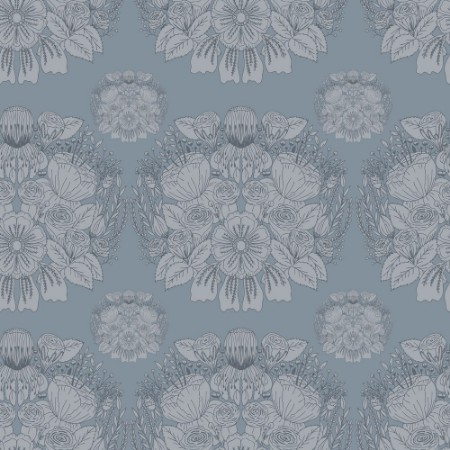 Picture of Damask in Blue - 1032301-02
